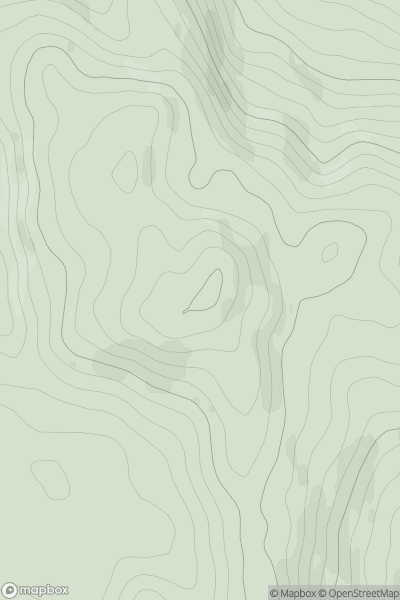 Thumbnail image for Shiel Hill [Carrick and Galloway] [NX417943] showing contour plot for surrounding peak